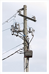 A photo of a utility pole